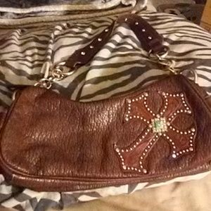 BLAZIN ROXX BROWN SHOULDER BAG - $6.00